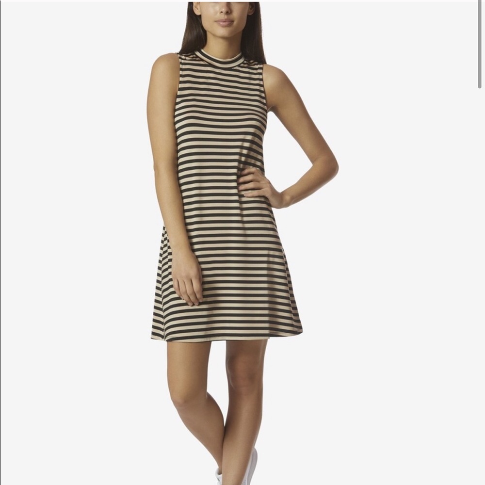 Avec Les Filles Sleeveless Striped Dress